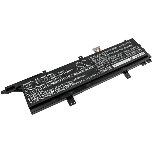 Replacement Battery for Asus ProArt StudioBook Pro X W730G5T-H8052R – Notebook, Laptop – 8000mAh / 11.48V
