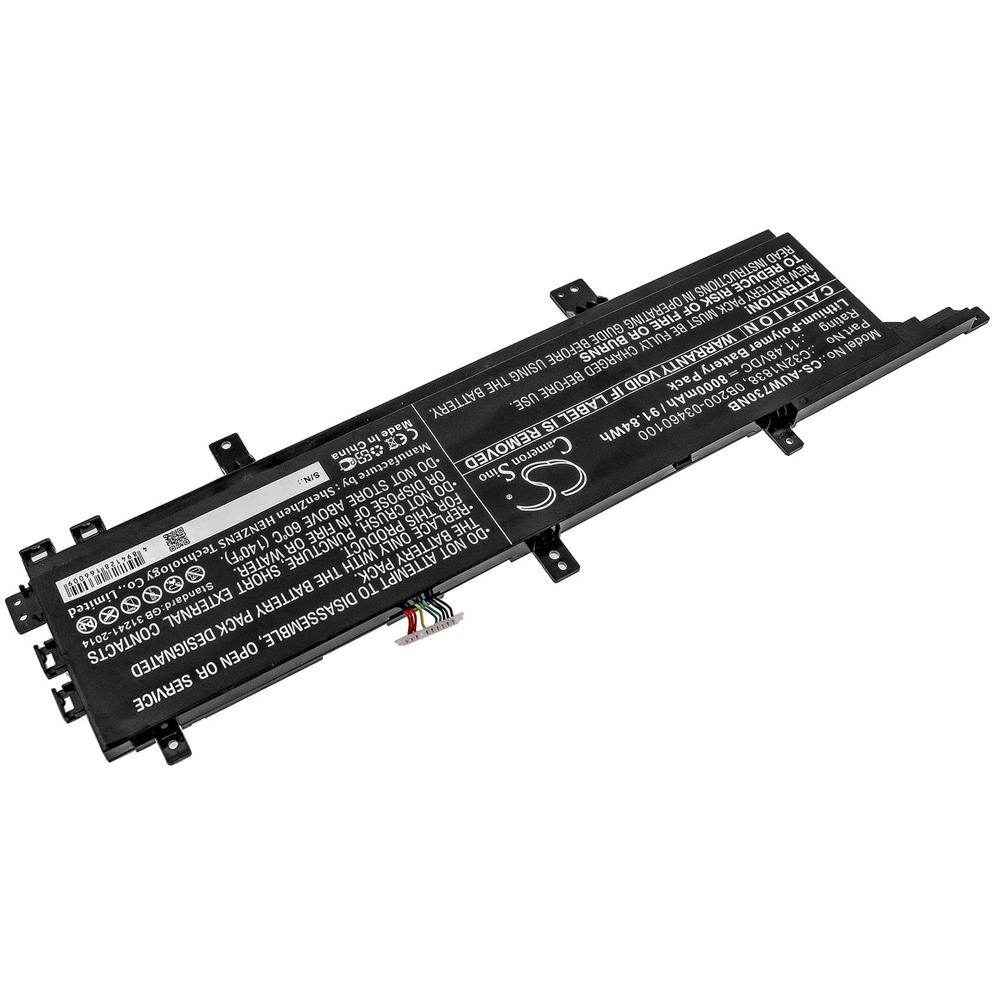 Replacement Battery for Asus  ProArt StudioBook Pro X W730G5 – Notebook, Laptop – 8000mAh / 91.84Wh / 11.48V