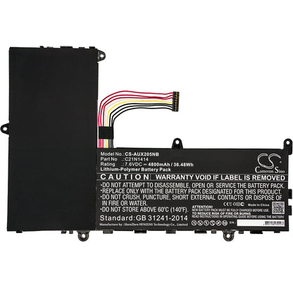 Replacement Battery for Asus EeeBook X205 – Notebook, Laptop – 4800mAh / 7.6V - image 3