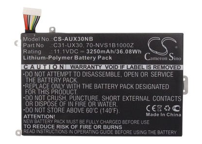 Replacement Battery for Asus  UX30 – Notebook, Laptop – 3250mAh / 36.08Wh / 11.1V