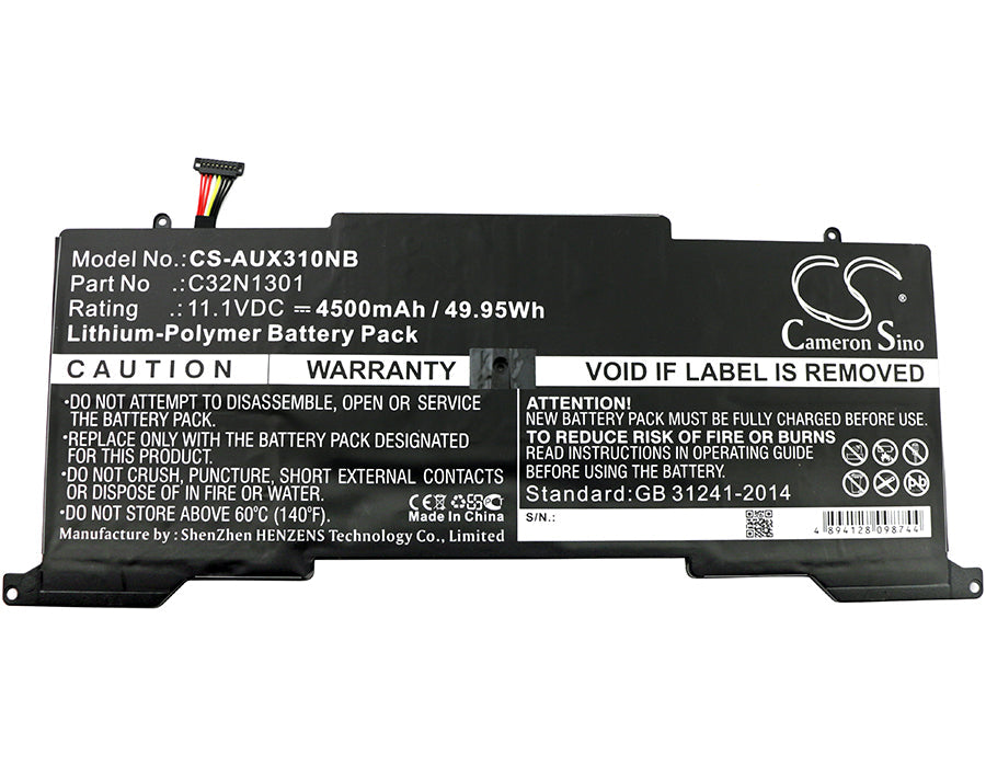 Replacement Battery for Asus  UX31L – Notebook, Laptop – 4500mAh / 49.95Wh / 11.1V