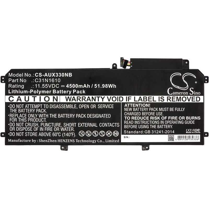 Replacement Battery for Asus Zenbook UX330 – Notebook, Laptop – 4500mAh / 11.55V - image 3