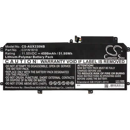 Replacement Battery for Asus Zenbook UX330 – Notebook, Laptop – 4500mAh / 11.55V - image 3