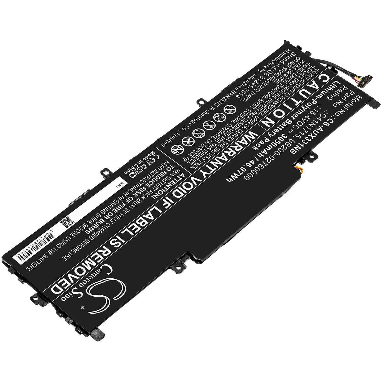 Replacement Battery for Asus  U3100FN – Notebook, Laptop – 3050mAh / 46.97Wh / 15.4V