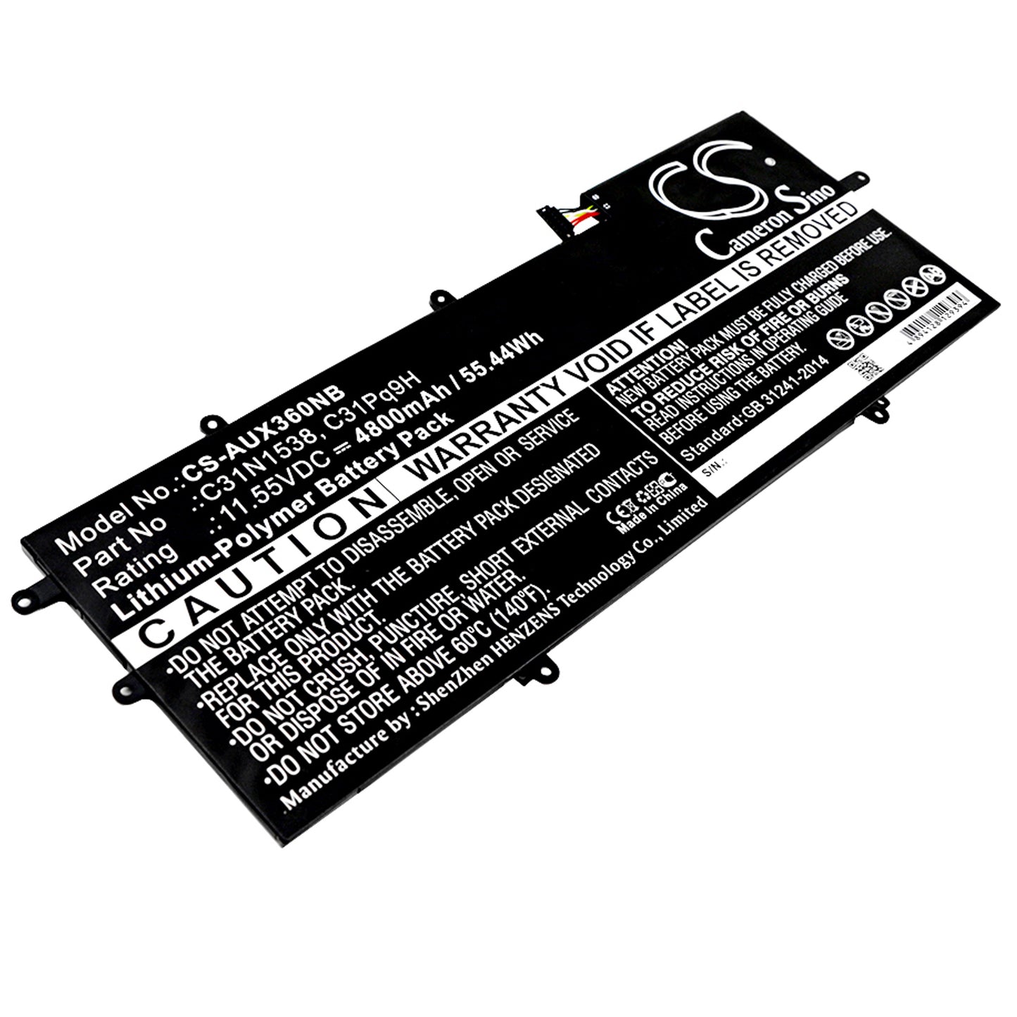 Replacement Battery for Asus UX360UA – Notebook, Laptop – 4800mAh / 11.55V - image 1