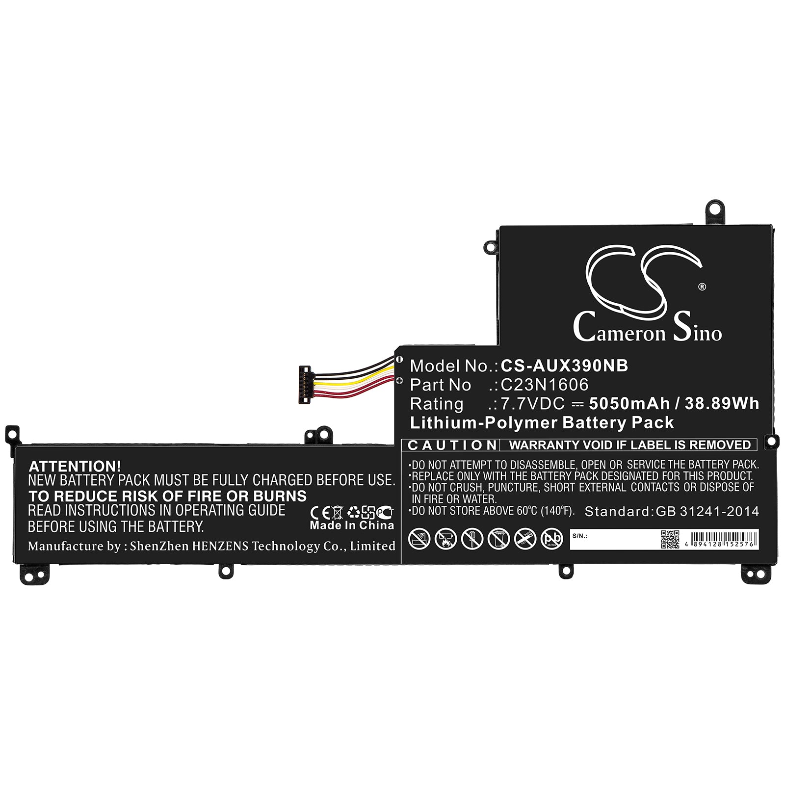 Replacement Battery for Asus Zenbook 3 – Notebook, Laptop – 5050mAh / 7.7V - image 3