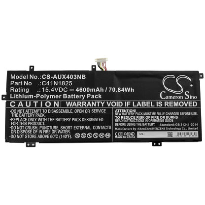Replacement Battery for Asus  ADOL I403FA – Notebook, Laptop – 4600mAh / 70.84Wh / 15.4V