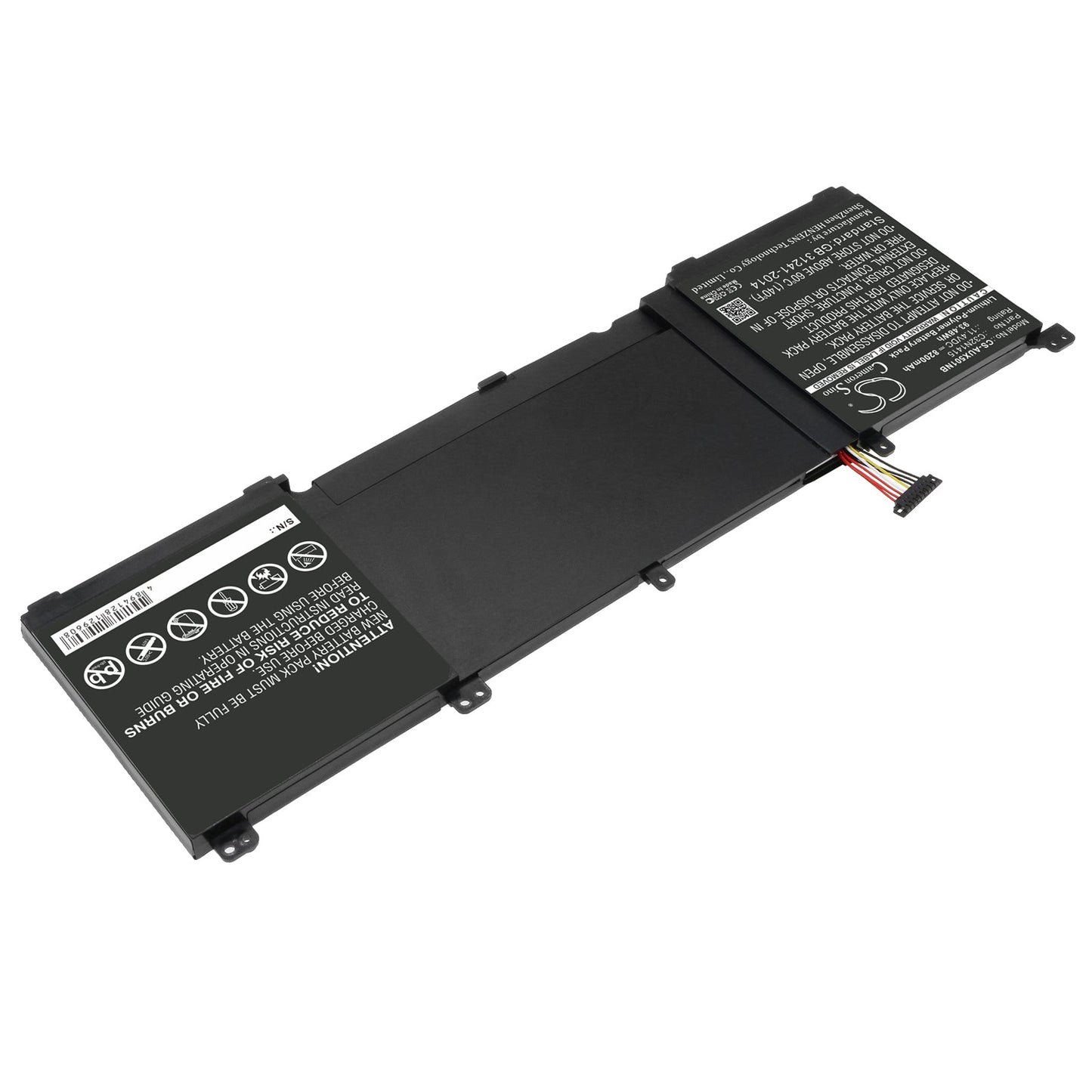Replacement Battery for Asus  G501JW – Notebook, Laptop – 8200mAh / 93.48Wh / 11.4V