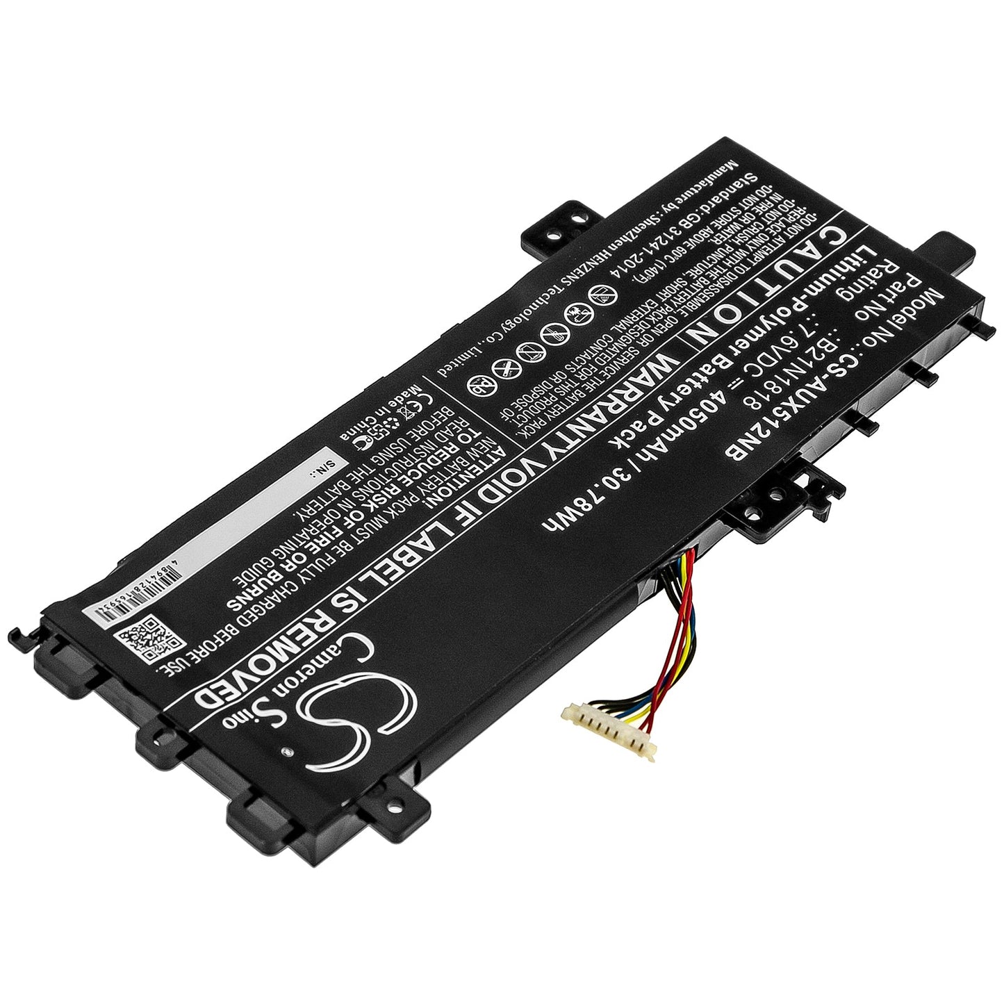 Replacement Battery for Asus  ASUS X712FA-GC102T – Notebook, Laptop – 4050mAh / 30.78Wh / 7.6V