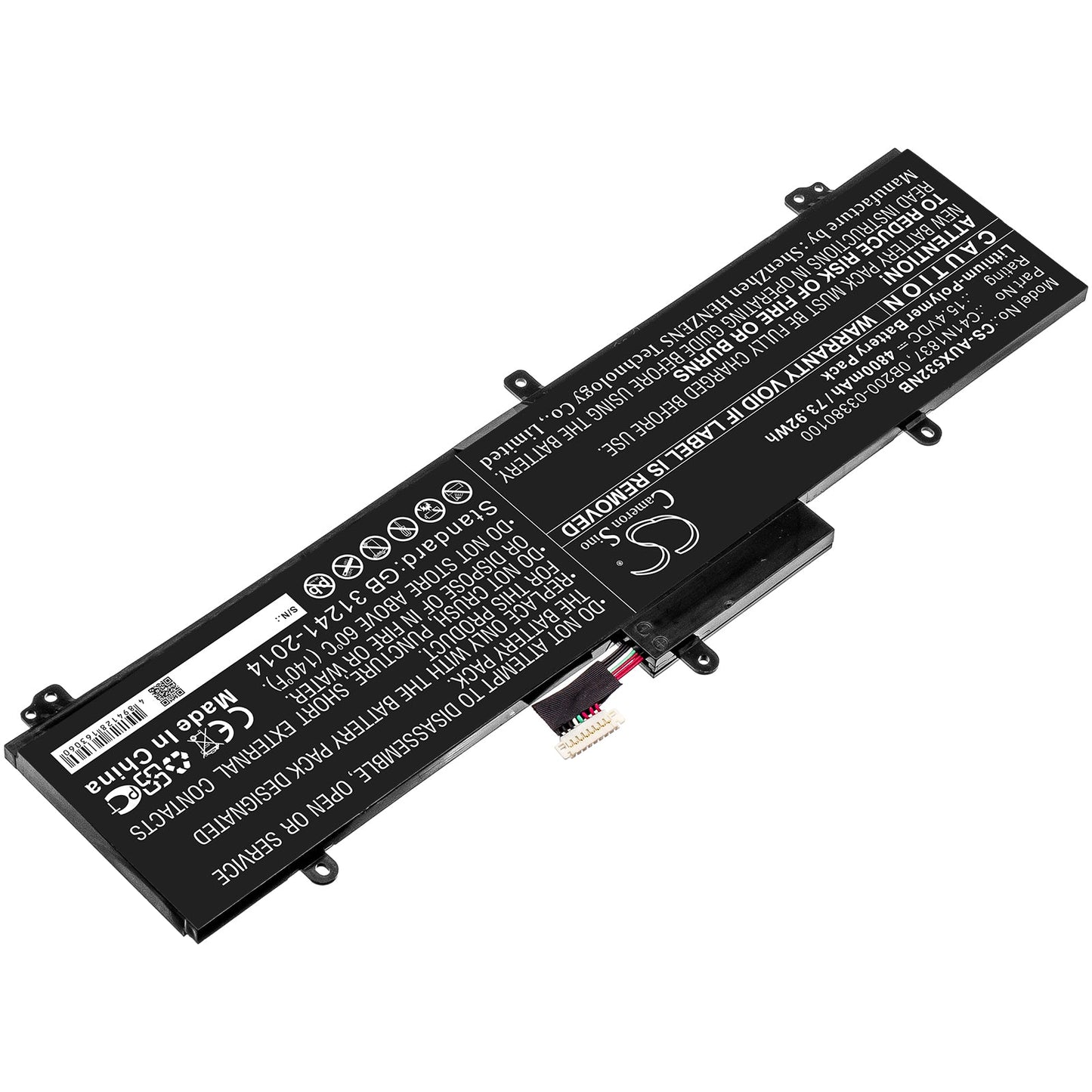 Replacement Battery for Asus  GU502DU – Notebook, Laptop – 4800mAh / 73.92Wh / 15.4V