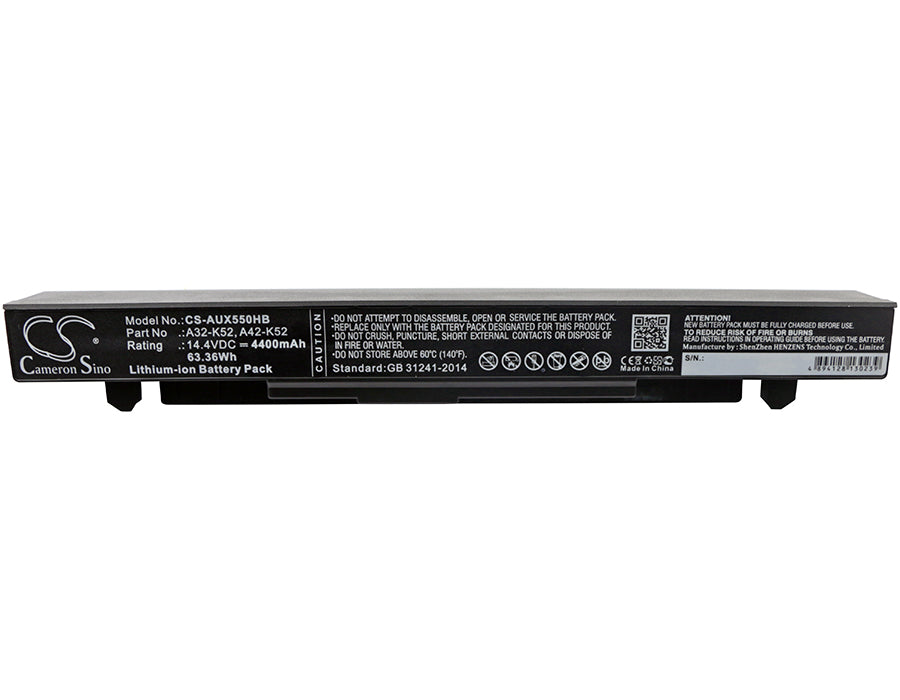 Replacement Battery for Asus  A450 – Notebook, Laptop – 4400mAh / 63.36Wh / 14.4V