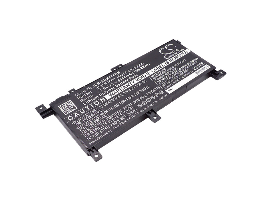Replacement Battery for Asus X556UA – Notebook, Laptop – 5000mAh / 7.6V - image 1