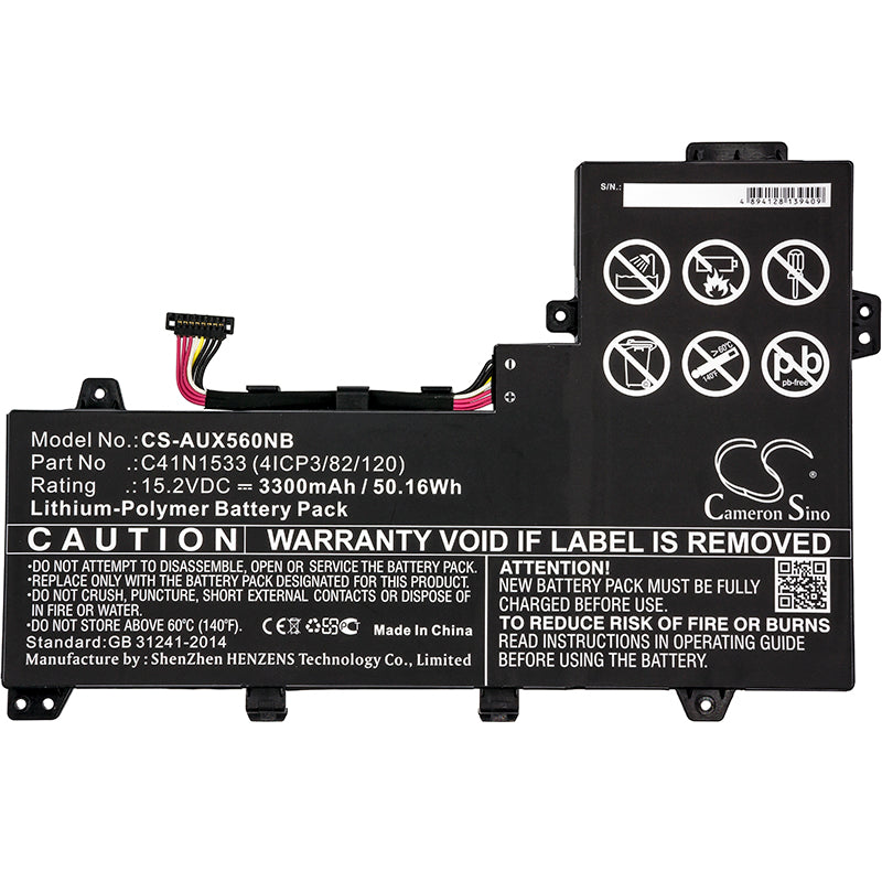 Replacement Battery for Asus UX560UQ – Notebook, Laptop – 3300mAh / 15.2V - image 3