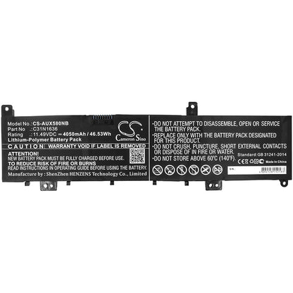 Replacement Battery for Asus VivoBook Pro 15 – Notebook, Laptop – 4050mAh / 11.49V - image 3