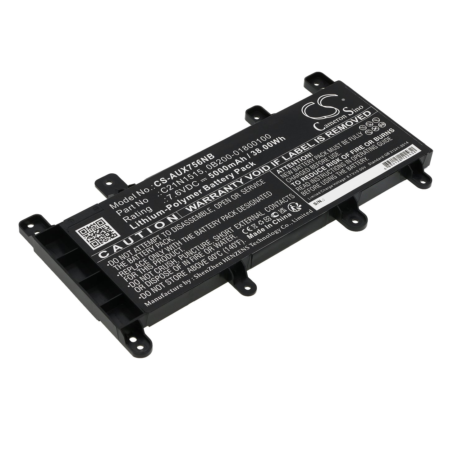 Replacement Battery for Asus X756UJ – Notebook, Laptop – 5000mAh / 7.6V - image 1