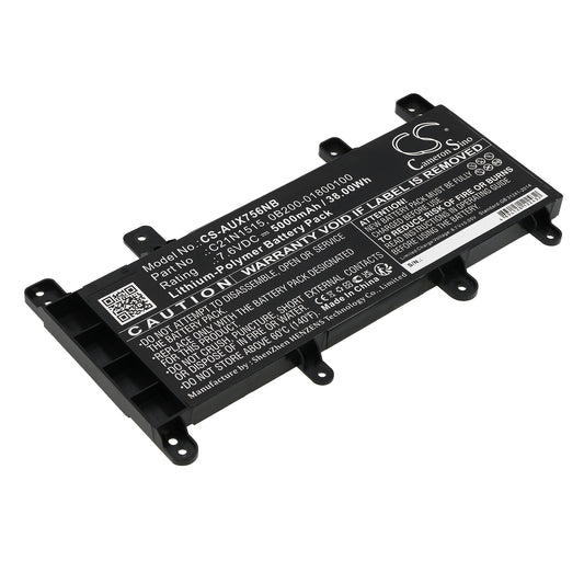 Replacement Battery for Asus X756UJ – Notebook, Laptop – 5000mAh / 7.6V - image 1