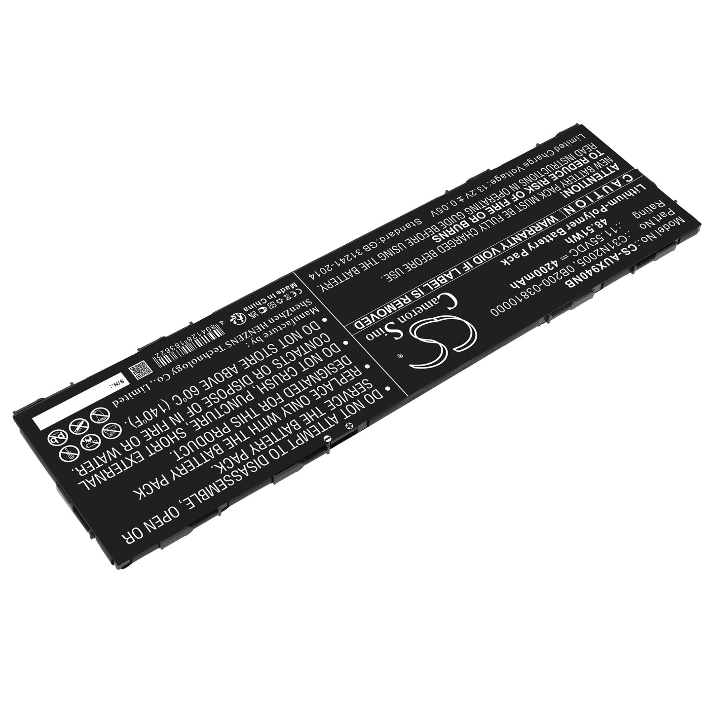 Replacement Battery for Asus ChromeBook CX9 – Notebook, Laptop – 4200mAh / 11.55V - image 2
