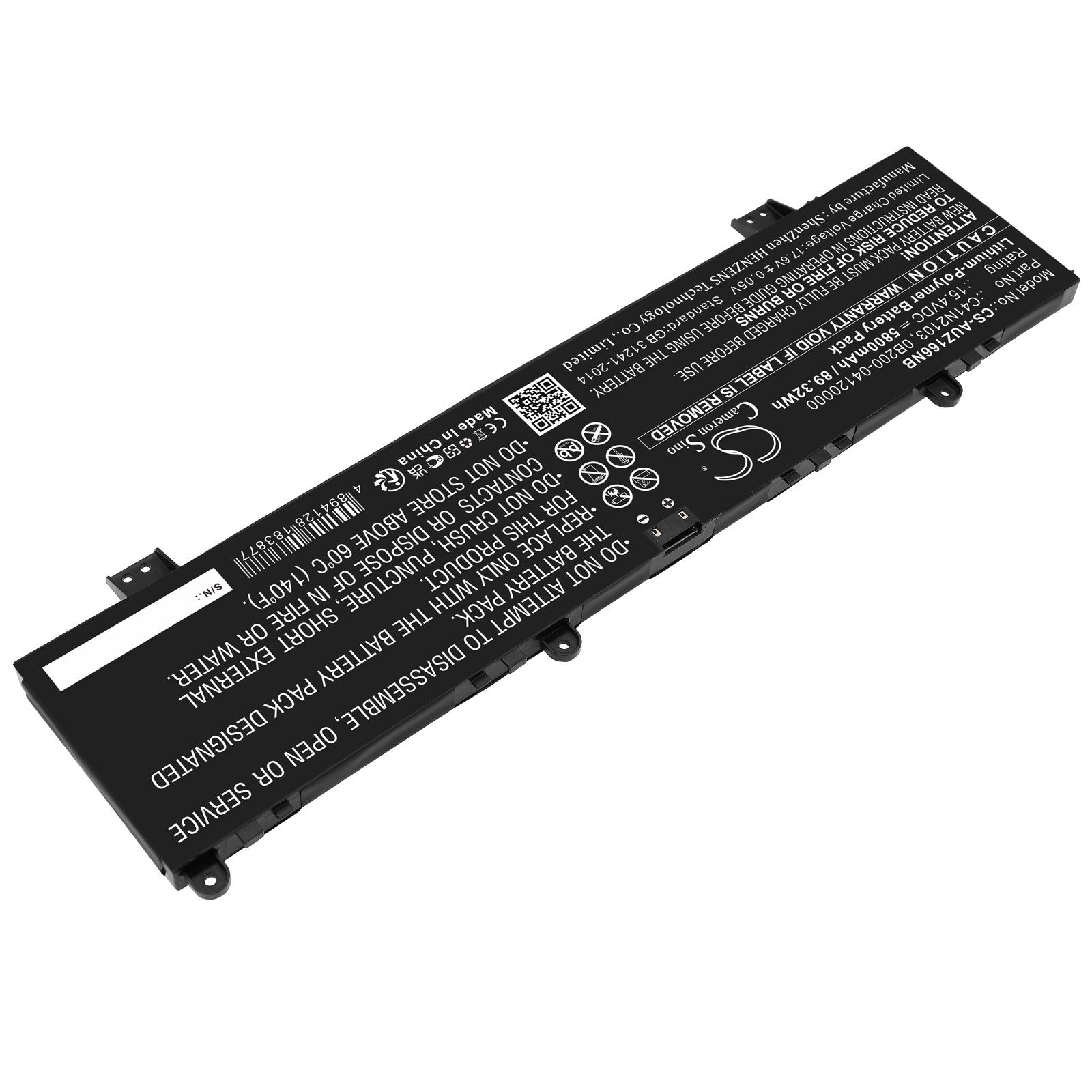 Replacement Battery for Asus ROG Zephyrus Duo 16 GX650RM-LS016W – Notebook, Laptop – 5800mAh / 15.4V - image 2
