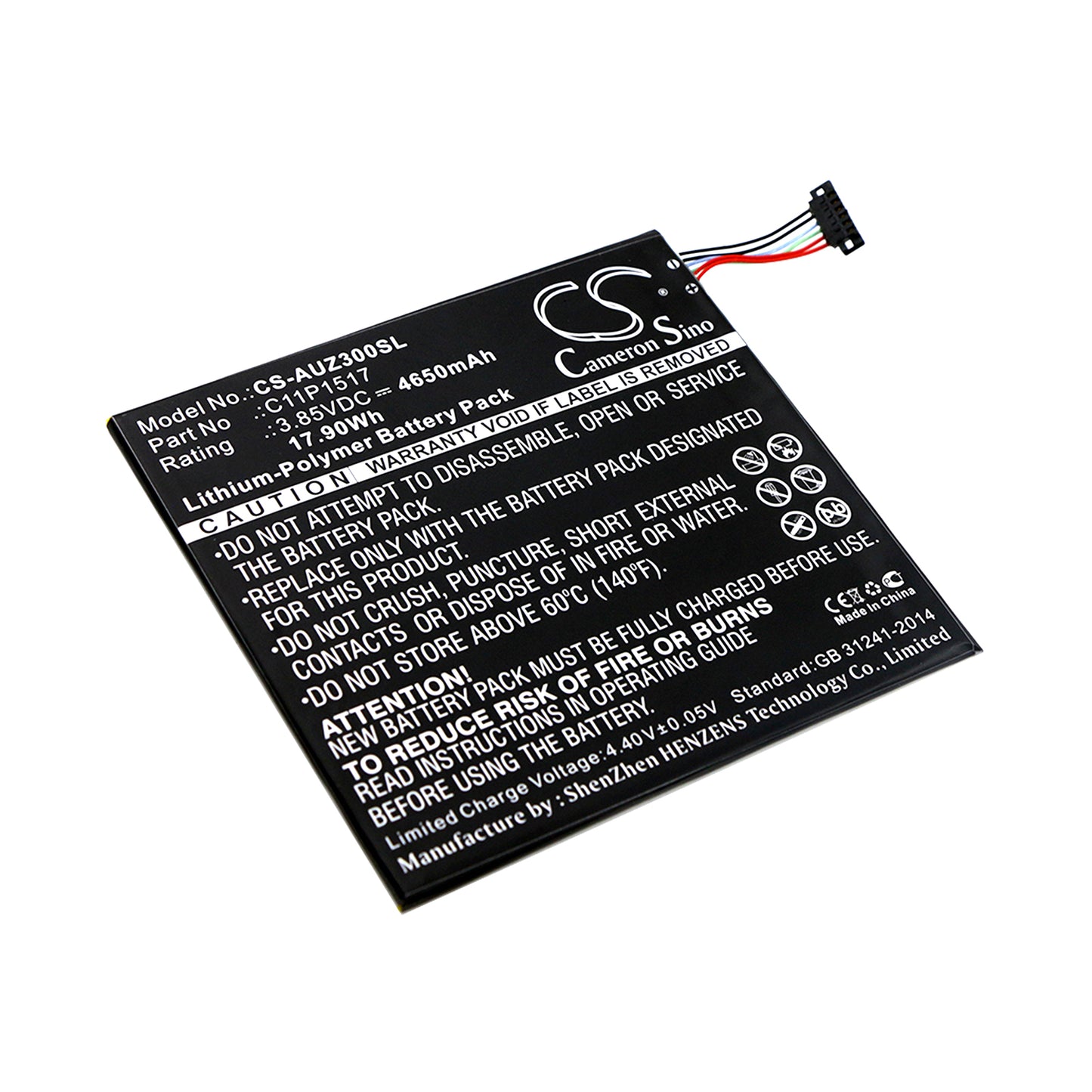 Replacement Battery for Asus ZenPad C 7.0 P01Z – Tablet – 4650mAh / 3.85V - image 1