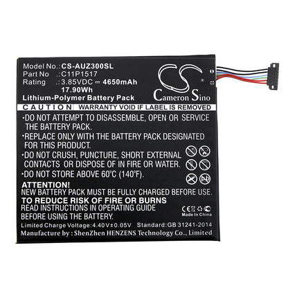 Replacement Battery for Asus ZenPad C 7.0 P01Z – Tablet – 4650mAh / 3.85V - image 3