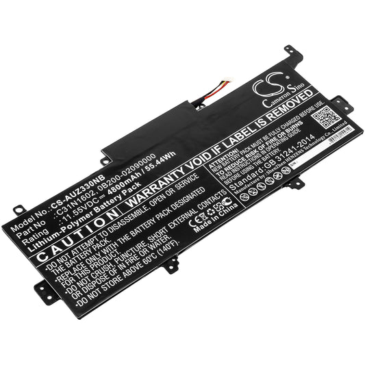 Replacement Battery for Asus Zenbook UX330UA-FB161T – Notebook, Laptop – 4800mAh / 11.55V