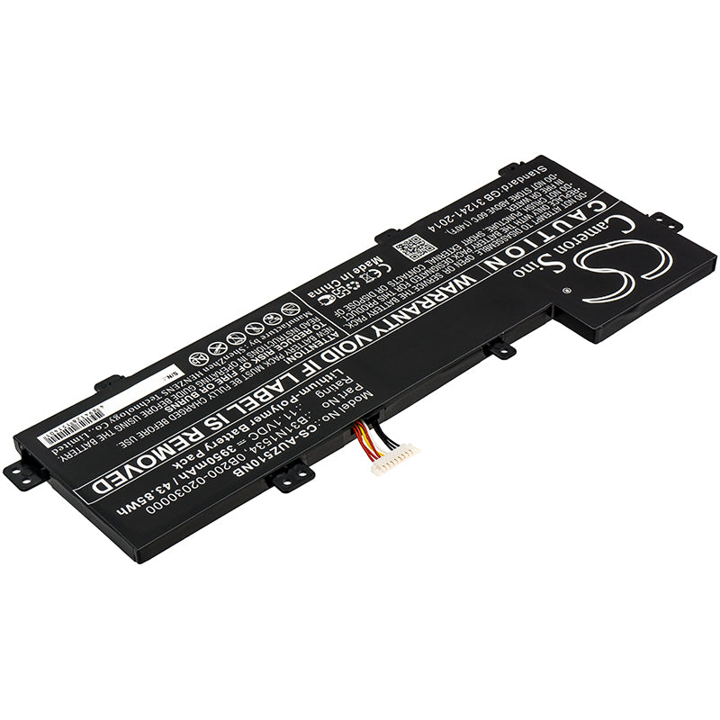 Replacement Battery for Asus Zenbook UX510UW – Notebook, Laptop – 3950mAh / 11.1V - image 2