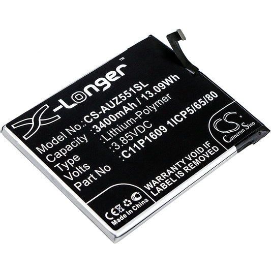 Replacement Battery for Asus Zenfone 3 Max 5.5 – Mobile, SmartPhone – 3400mAh / 3.85V