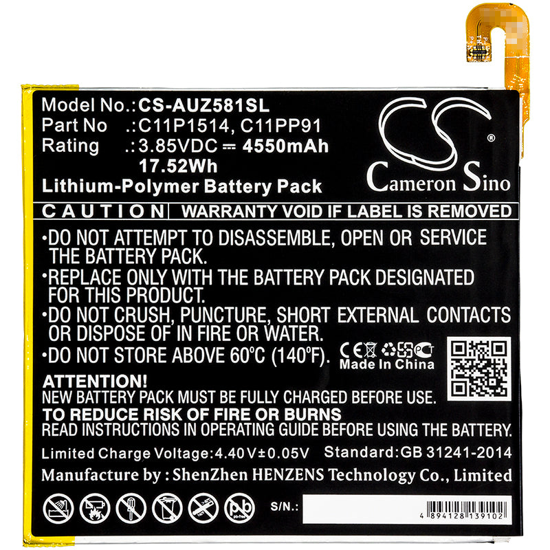 Replacement Battery for Asus Zenpad Z8 – Tablet – 4550mAh / 3.85V - image 3