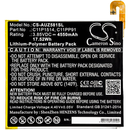Replacement Battery for Asus Zenpad Z8 – Tablet – 4550mAh / 3.85V - image 3