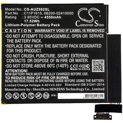Replacement Battery for Asus Zenpad Z8S – Tablet – 4550mAh / 3.85V - image 3