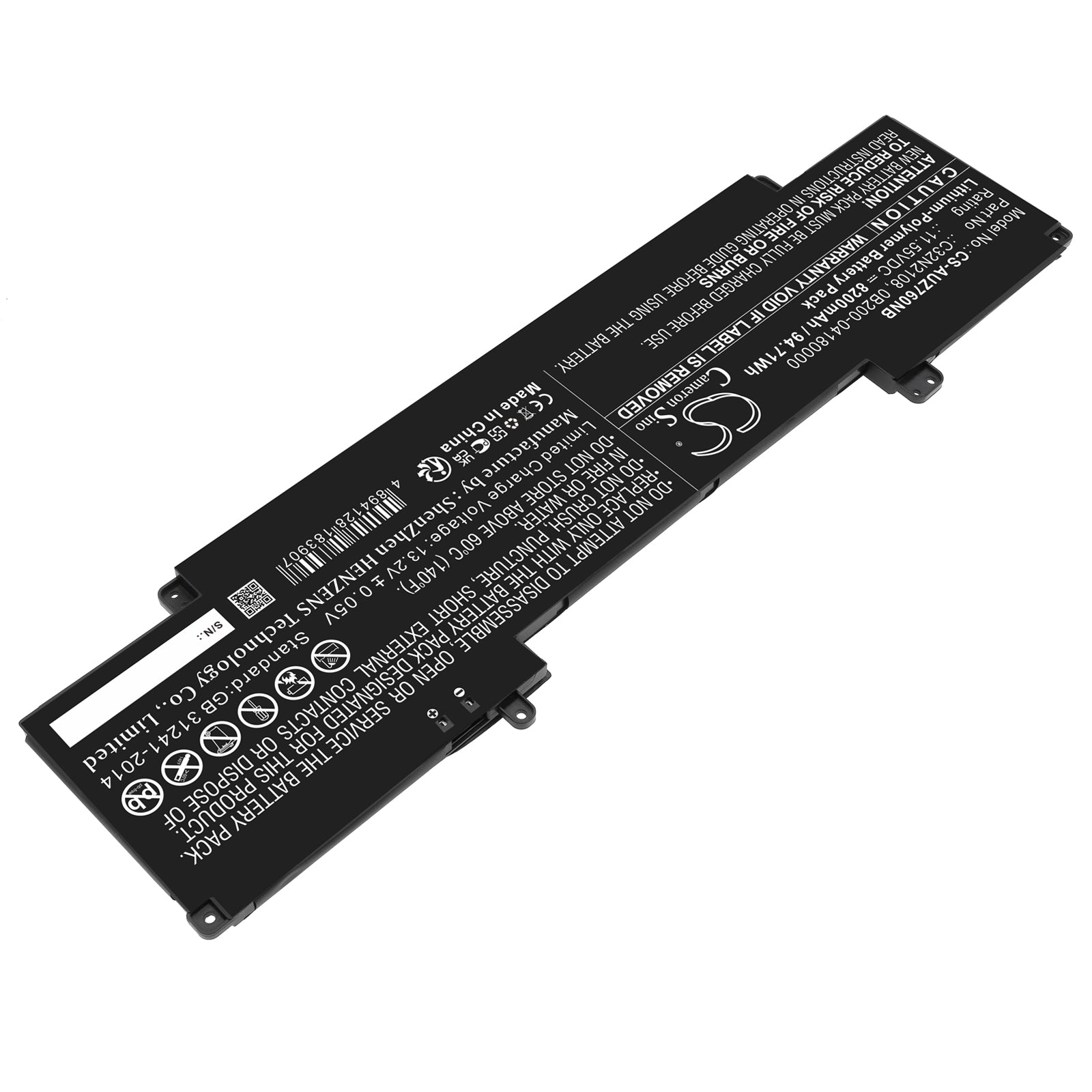 Replacement Battery for Asus Zenbook Pro 16X OLED – Notebook, Laptop – 8200mAh / 11.55V - image 2