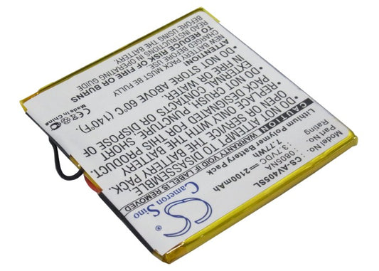 Replacement Battery for Archos AV405 – Media Player – 2100mAh / 3.7V
