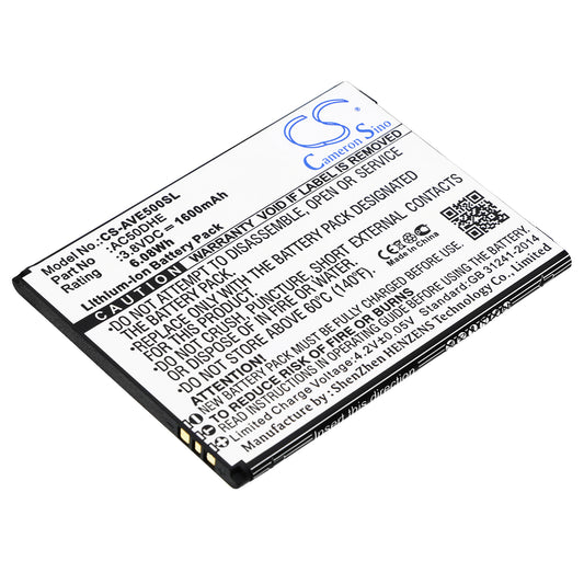 Replacement Battery for Archos Elements 50d Helium – Mobile, SmartPhone – 1600mAh / 3.8V