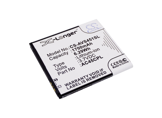 Replacement Battery for Archos | Highscreen 45c Platinum – Mobile, SmartPhone – 1450mAh / 3.7V