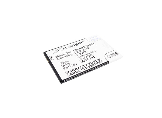 Replacement Battery for Archos 52 Platinum – Mobile, SmartPhone – 2000mAh / 3.8V