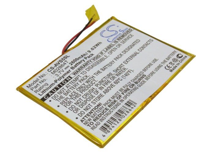 Replacement Battery for Archos 5 60GB – Media Player – 2600mAh / 3.7V