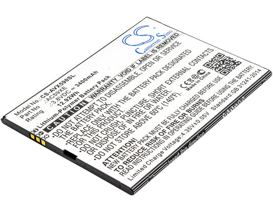 Replacement Battery for Archos 59 Xenon – Mobile, SmartPhone – 3400mAh / 3.8V