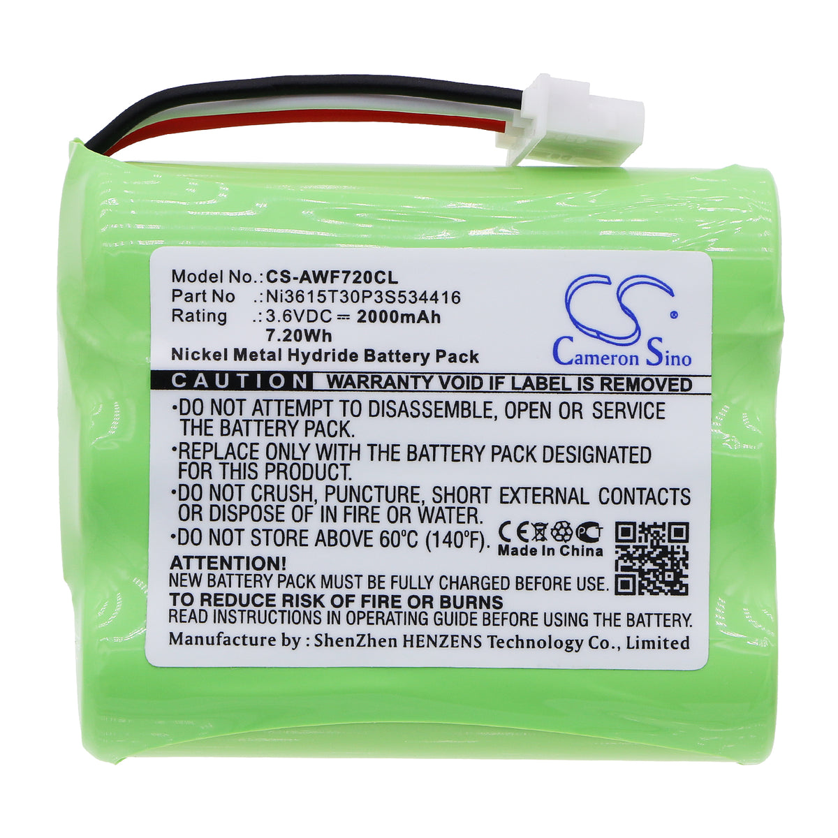 Replacement Battery for AT&T WF720 – Cordless Phone – 2000mAh / 3.6V