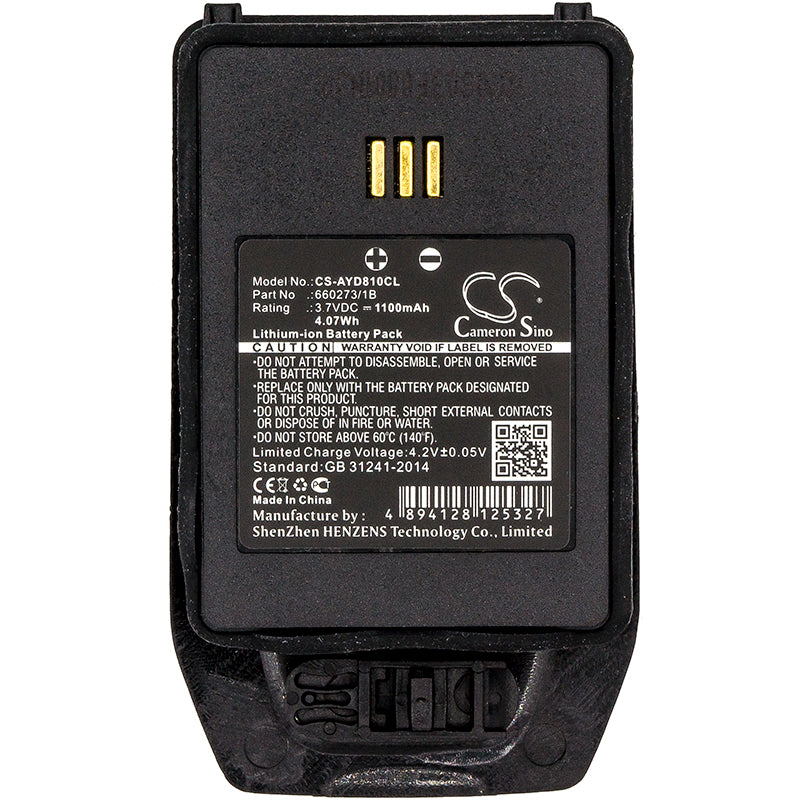 Replacement Battery for Innovaphone | Avaya | Ascom | DeTeWe D81 EX – Cordless Phone – 1100mAh / 3.7V