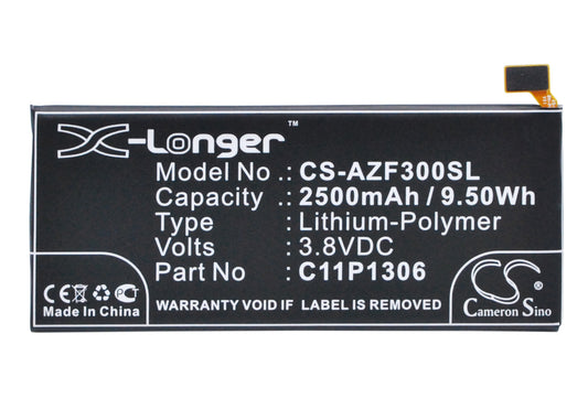 Replacement Battery for Asus PadFone3 – Mobile, SmartPhone – 2500mAh / 3.8V