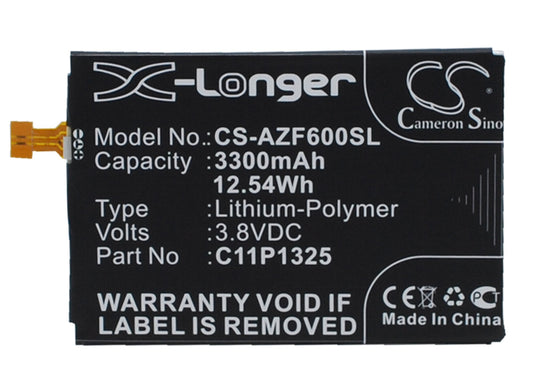 Replacement Battery for Asus ZenFone 6 – Mobile, SmartPhone – 3300mAh / 3.8V