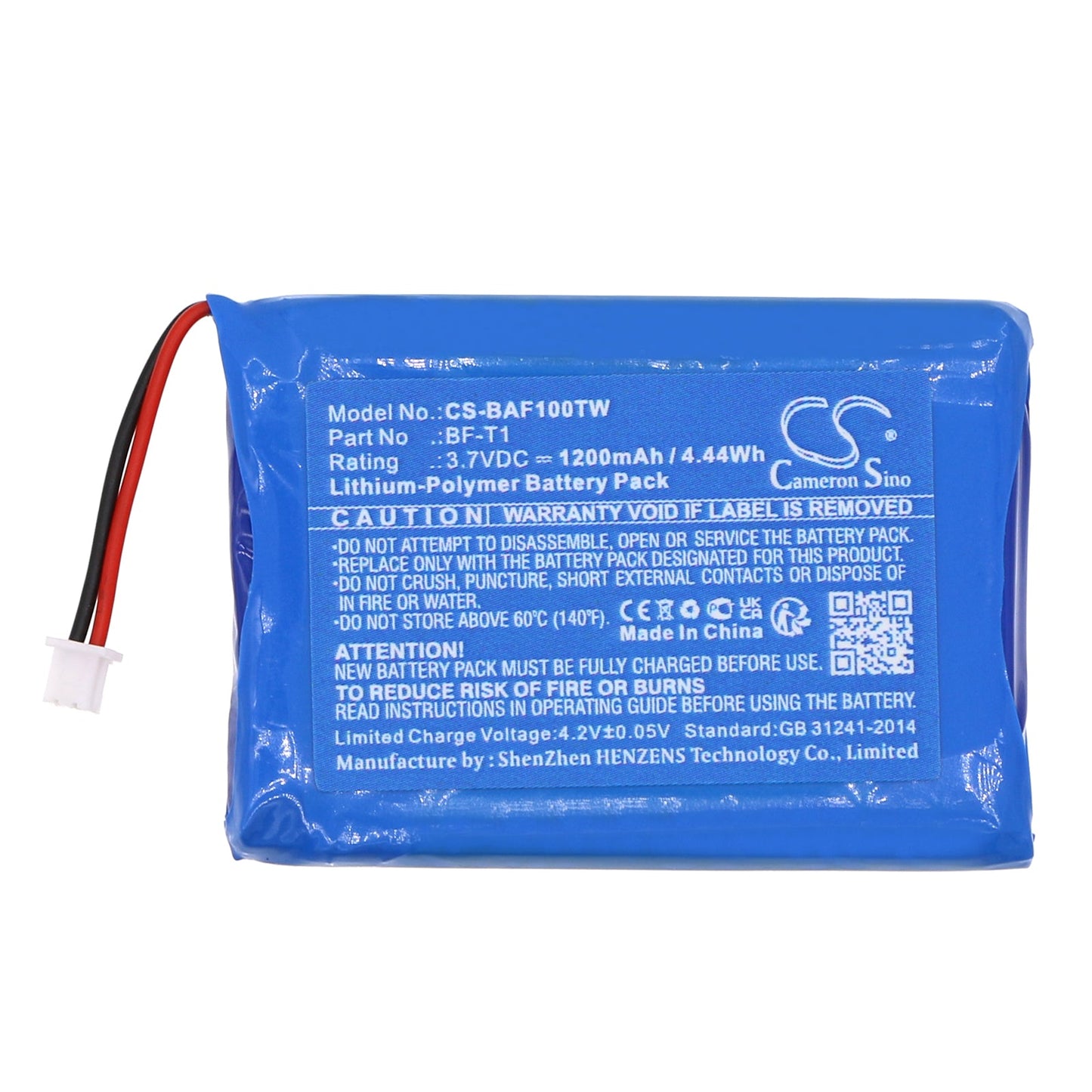 Replacement Battery for Baofeng  BF-T1 – Two-Way Radio – 1200mAh / 4.44Wh / 3.7V