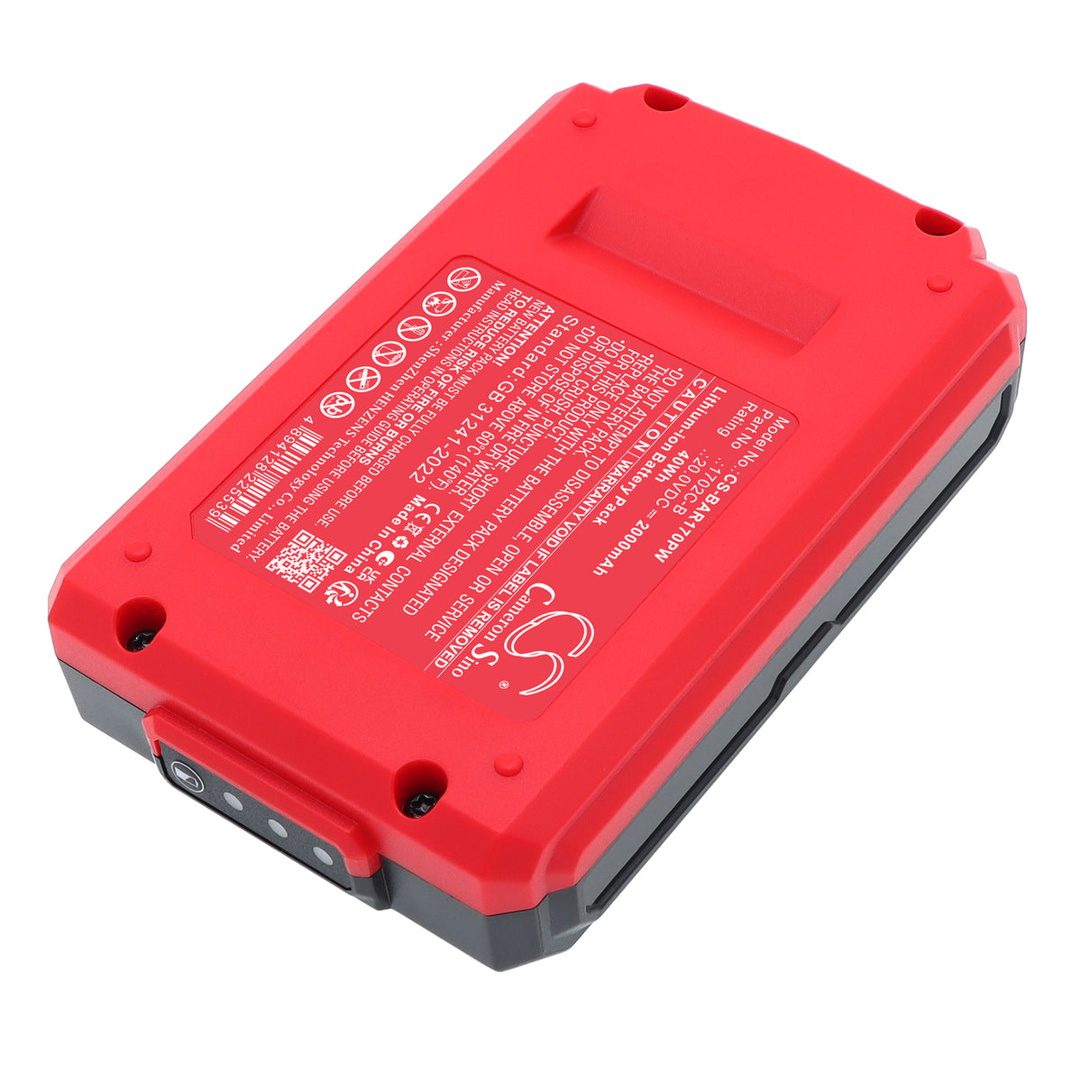 Replacement Battery for Bauer 1791C-B1 – Power Tool – 2000mAh / 20.0V