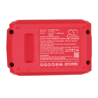 Replacement Battery for Bauer 1791C-B1 – Power Tool – 5000mAh / 20.0V