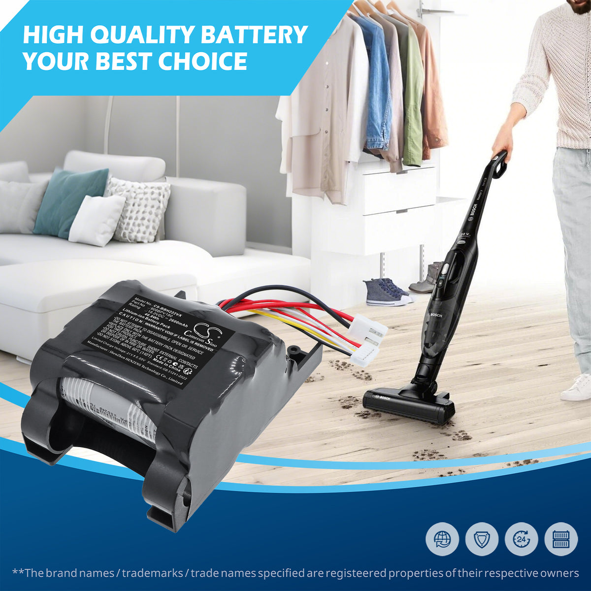 Replacement Battery for Bosch 11021499 – Vacuum – 2600mAh / 18.0V