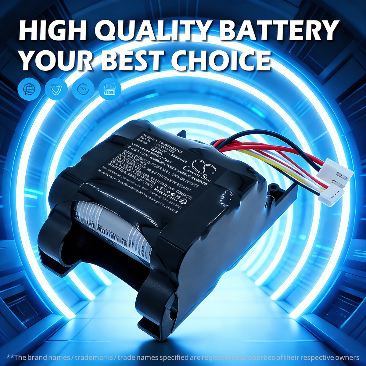 Replacement Battery for Bosch 11021499 – Vacuum – 2600mAh / 18.0V
