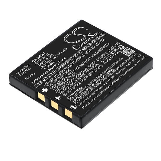 Replacement Battery for Panasonic Lumix DMC-FX2 – Camera – 710mAh / 3.7V