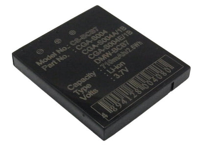 Replacement Battery for Panasonic  DMC-FX2B – Camera – 710mAh / 3.7V