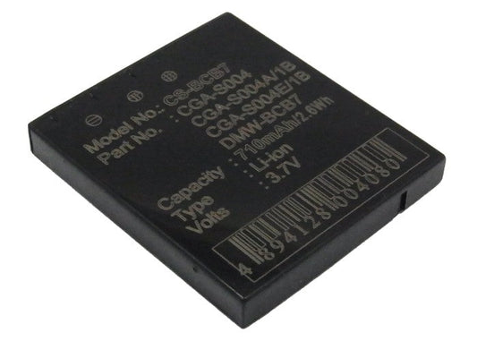 Replacement Battery for Panasonic  DMC-FX2B – Camera – 710mAh / 3.7V