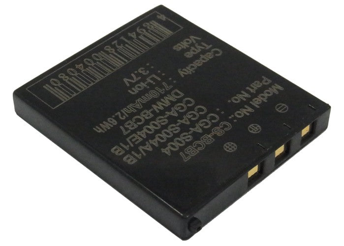 Replacement Battery for Panasonic  DMC-FX2B – Camera – 710mAh / 3.7V